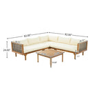 Christopher Knight Home - Set Divani Sezionali da Esterno con Cuscini Impermeabili - Salotto da Esterno di Lusso