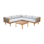 Christopher Knight Home - Set Divani Sezionali da Esterno con Cuscini Impermeabili - Salotto da Esterno di Lusso
