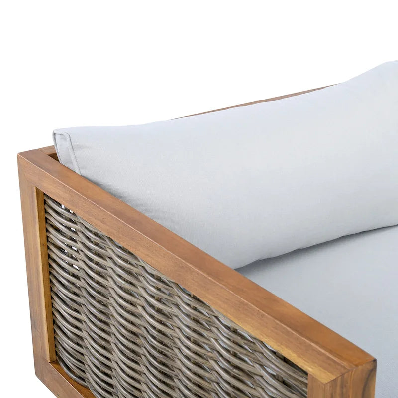 Christopher Knight Home - Set Divani Sezionali da Esterno con Cuscini Impermeabili - Salotto da Esterno di Lusso