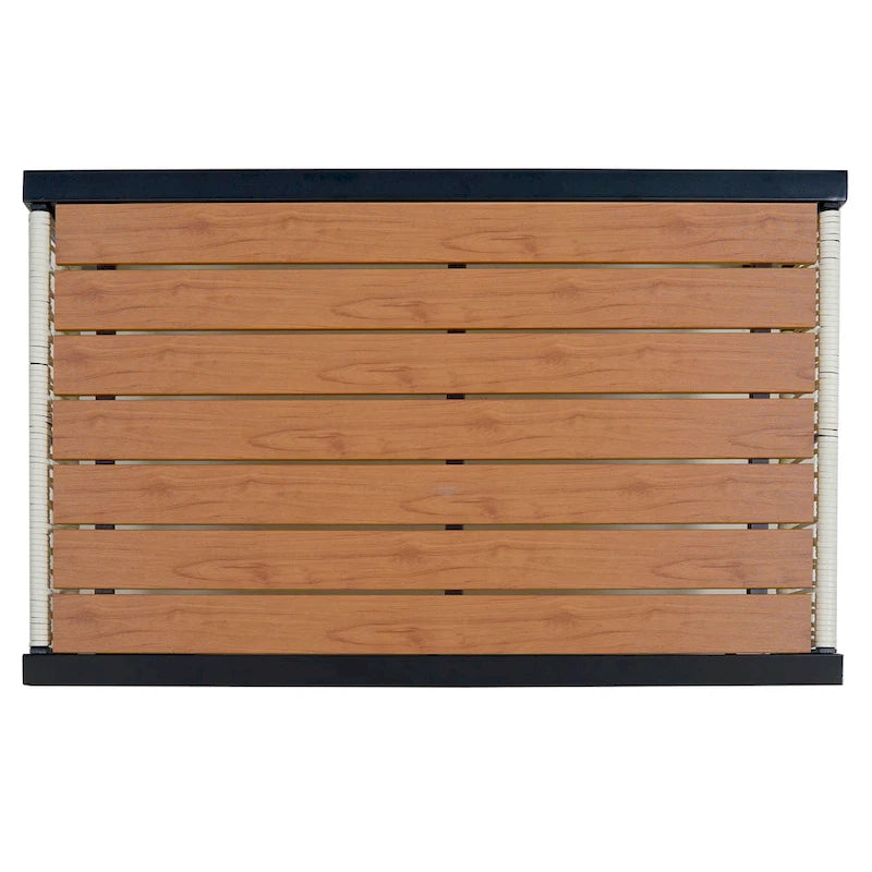 Set di mobili da esterno 4 pezzi, Set da conversazione per patio resistente alle intemperie con cuscini resistenti, Poltrona e tavolino da caffè