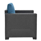 Ensemble de mobilier d'extérieur 10 pièces, ensemble de canapés modulaires en rotin pour terrasse, ensemble de conversation toutes saisons avec coussins et table basse