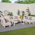 Modern Outdoor Conversation Set with Coffee Table and Ice Bucket