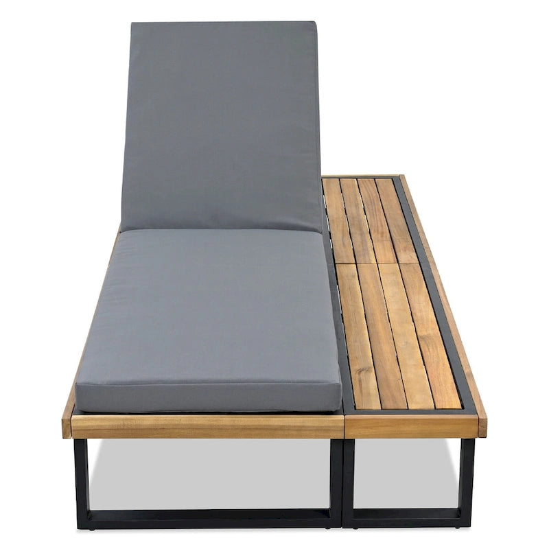 Sedia a sdraio da giardino con schienale regolabile a 5 posizioni