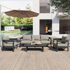 4-Piece Outdoor Seating Set with Thick Cushions