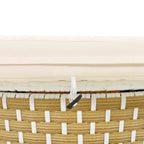 Set Divano Sezionale Rotondo da Esterno Divano Letto in Rattan Bicolore con Baldacchino Retrattile e Sedute Modulari