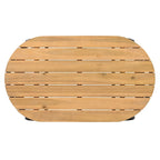Set di 3 sedie a sdraio da esterno per prato, terrazza, spiaggia, set conversazione con sedie a braccioli e tavolino laterale in acacia