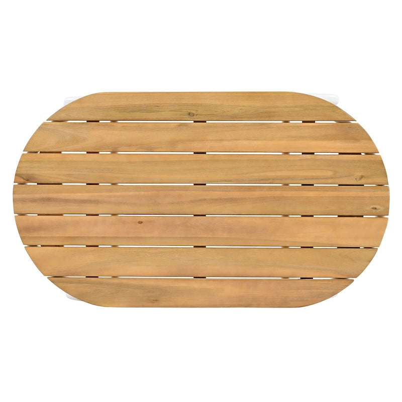 Set di 3 sedie a sdraio da esterno per prato, terrazza, spiaggia, set conversazione con sedie a braccioli e tavolino laterale in acacia