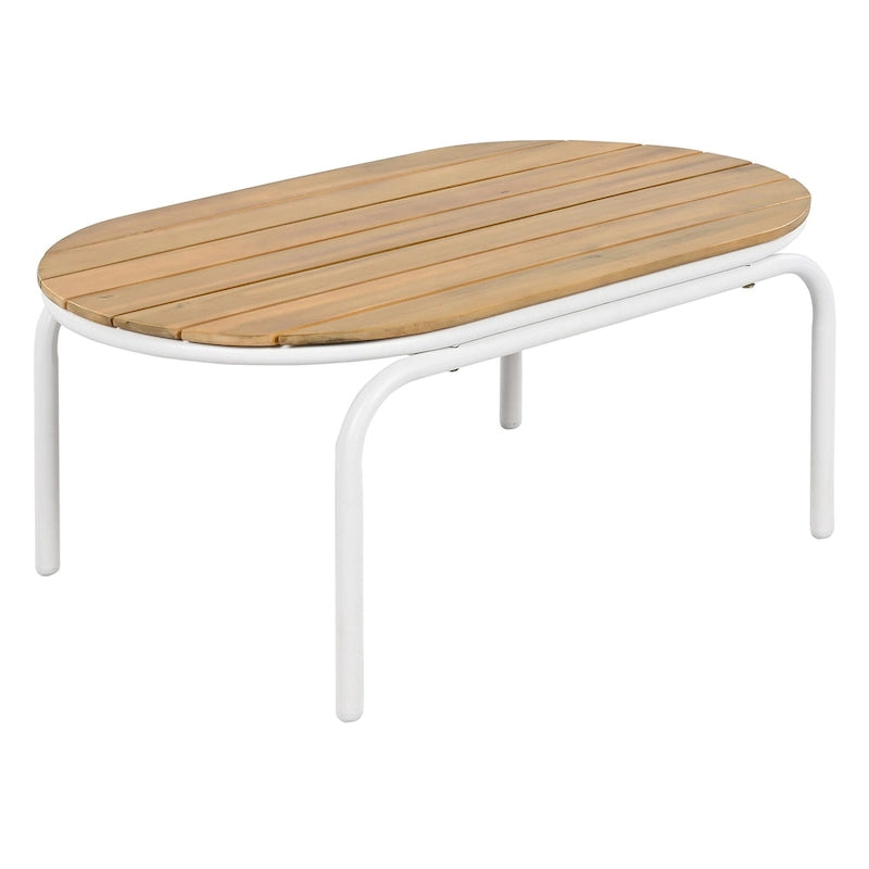 Set di 3 sedie a sdraio da esterno per prato, terrazza, spiaggia, set conversazione con sedie a braccioli e tavolino laterale in acacia