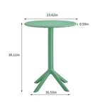 Set bistrot da esterno 3 pezzi, 2 sedie impilabili e 1 tavolo, materiale in resina resistente per balcone, patio, giardino