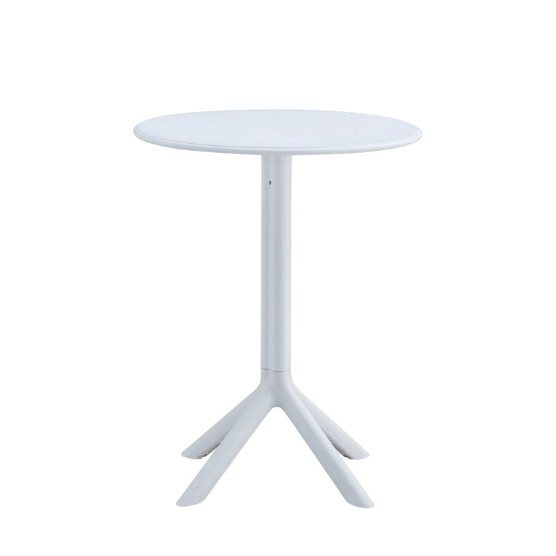 Set bistrot da esterno 3 pezzi, 2 sedie impilabili e 1 tavolo, materiale in resina resistente per balcone, patio, giardino