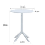 Set bistrot da esterno 3 pezzi, 2 sedie impilabili e 1 tavolo, materiale in resina resistente per balcone, patio, giardino