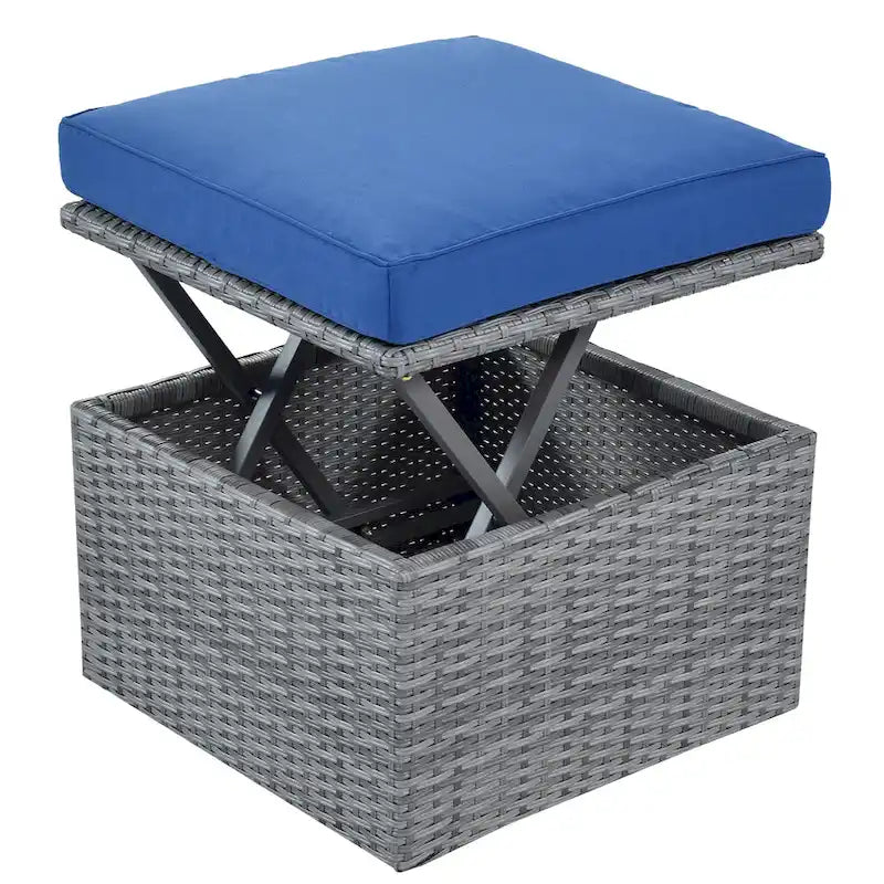 Letto da giorno modulare, lettino prendisole con baldacchino, set da conversazione in vimini per patio