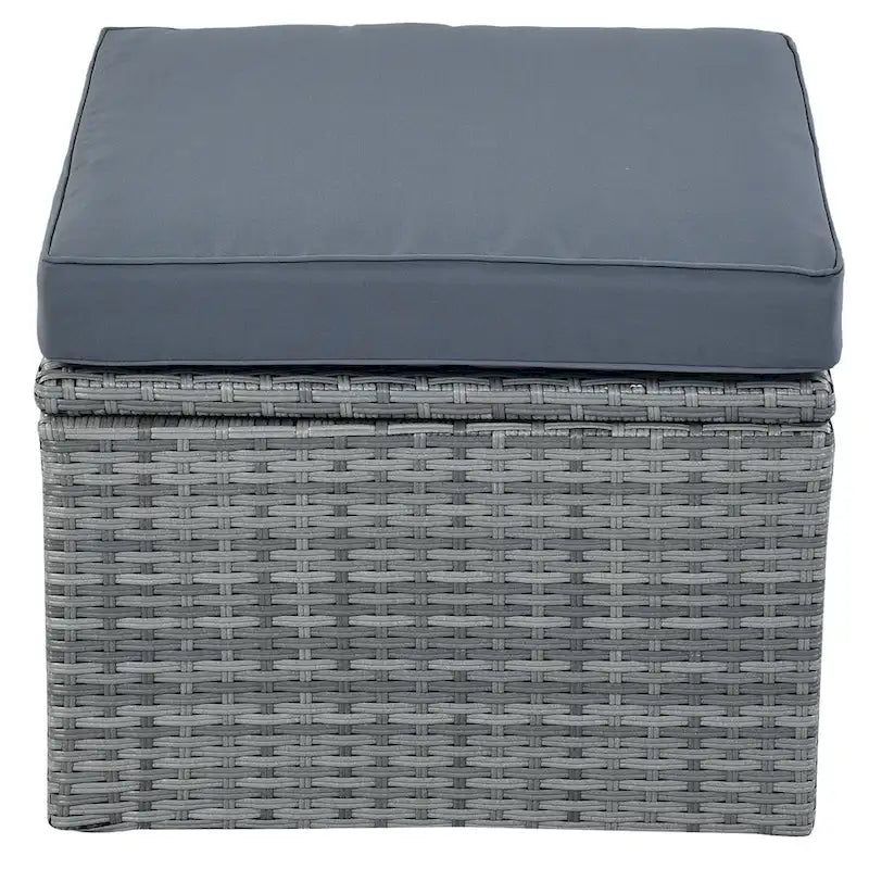 Letto da giorno modulare, lettino prendisole con baldacchino, set da conversazione in vimini per patio