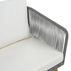 Set da salotto da esterno 4 pezzi con divanetto, 2 poltrone e tavolino