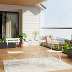 Set di tavolo e sedie da esterno per balcone o piscina di appartamenti