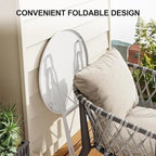 Set di tavolo e sedie da esterno per balcone o piscina di appartamenti