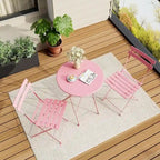 Set di tavolo e sedie da esterno per balcone o piscina di appartamenti