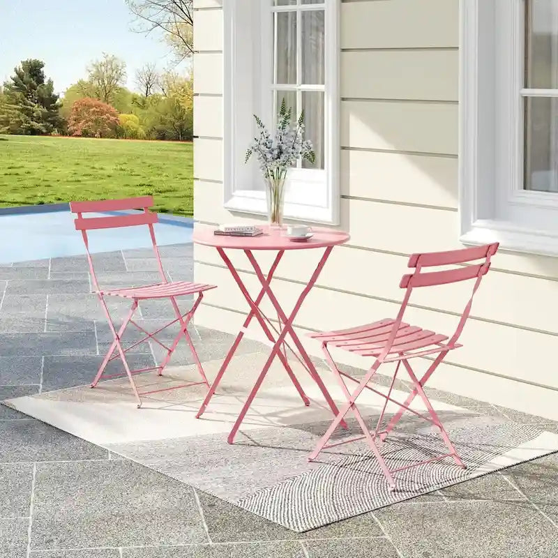 Set di tavolo e sedie da esterno per balcone o piscina di appartamenti
