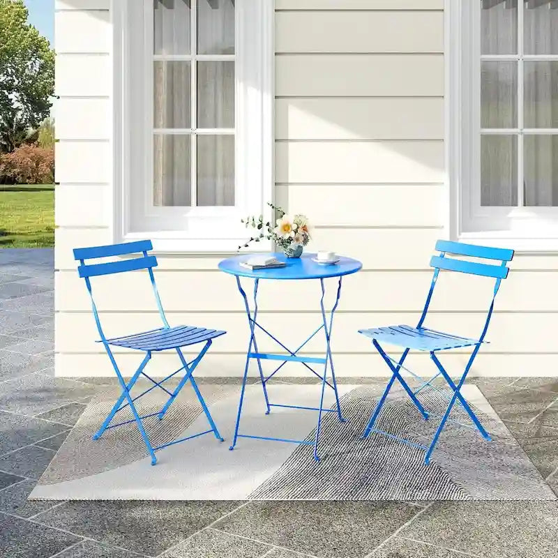 Set di tavolo e sedie da esterno per balcone o piscina di appartamenti