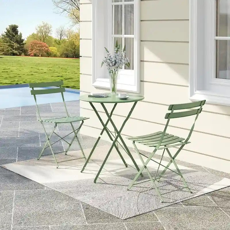 Set di tavolo e sedie da esterno per balcone o piscina di appartamenti