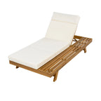 Christopher Knight Home - Lot de 4 chaises longues réglables d'extérieur Harrison en acacia