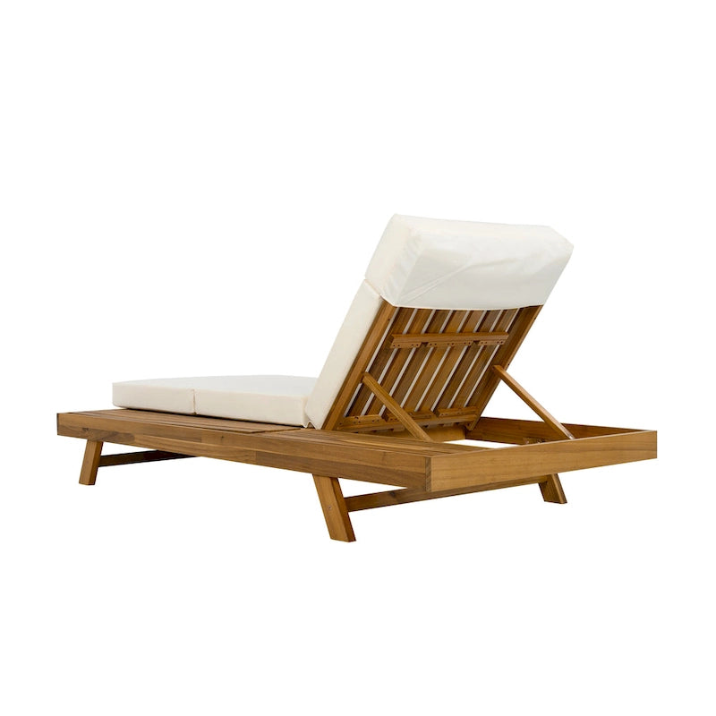 Christopher Knight Home - Lot de 4 chaises longues réglables d'extérieur Harrison en acacia