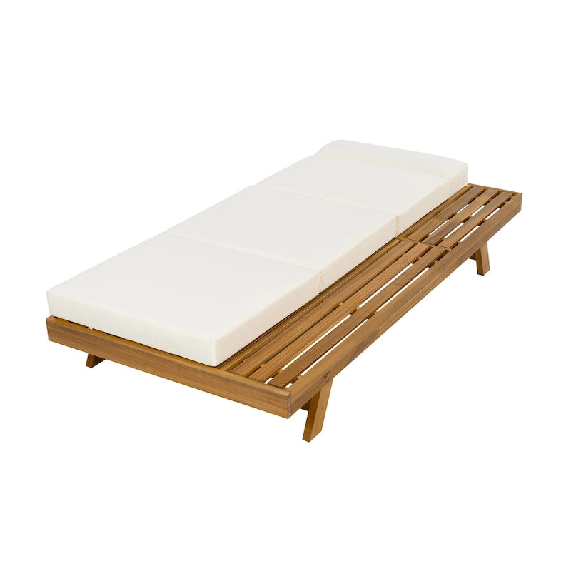 Christopher Knight Home - Lot de 4 chaises longues réglables d'extérieur Harrison en acacia