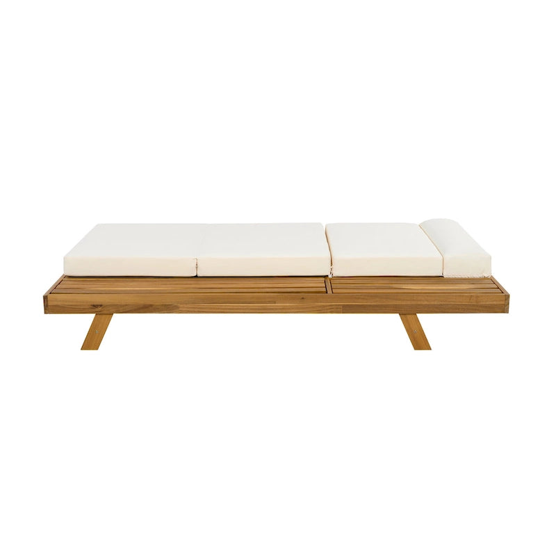 Christopher Knight Home - Lot de 4 chaises longues réglables d'extérieur Harrison en acacia
