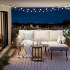Set di 3 mobili da giardino in rattan