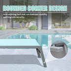 GDFStudio - Set a 3 pezzi Tatum per esterni con chaise longue regolabile, tavolino e ruote