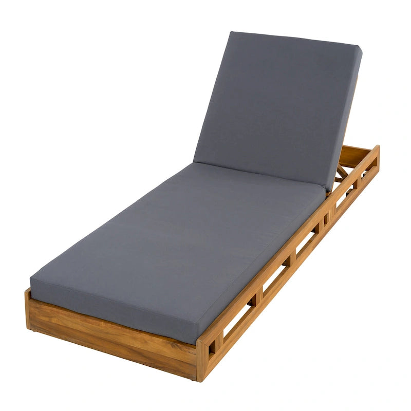 Christopher Knight Home - Set di Chaise Longue da Esterno in Acacia Johnson