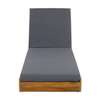 Christopher Knight Home - Set di Chaise Longue da Esterno in Acacia Johnson