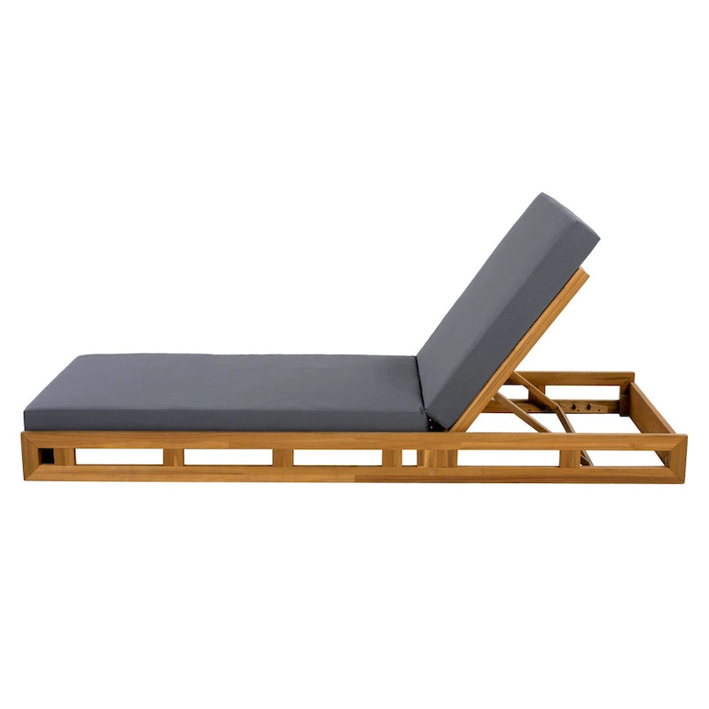 Christopher Knight Home - Set di Chaise Longue da Esterno in Acacia Johnson