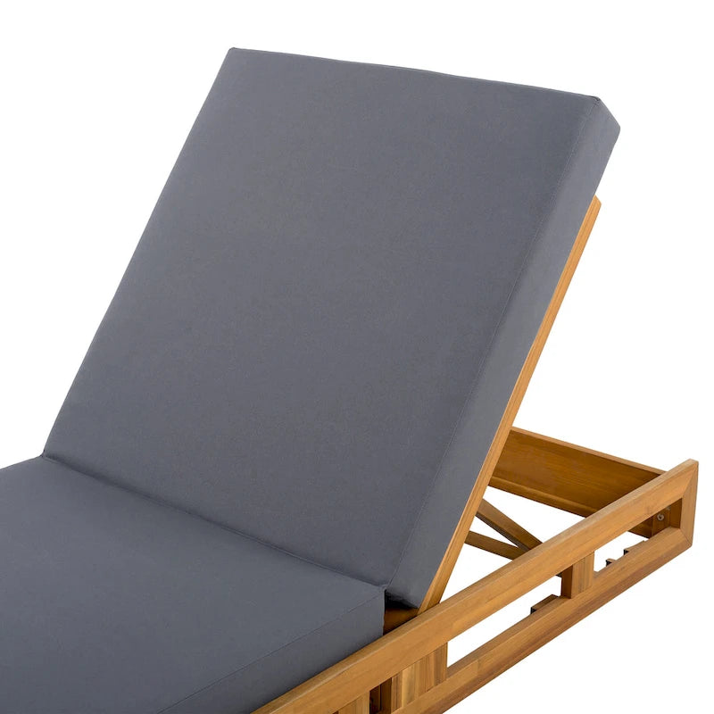 Christopher Knight Home - Set di Chaise Longue da Esterno in Acacia Johnson