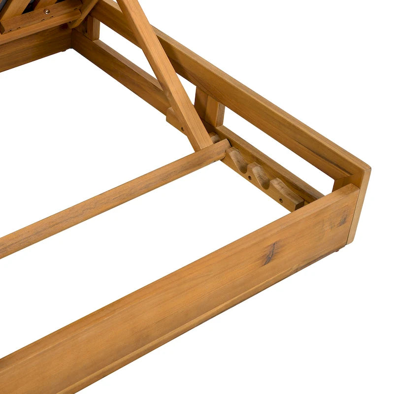 Christopher Knight Home - Set di Chaise Longue da Esterno in Acacia Johnson