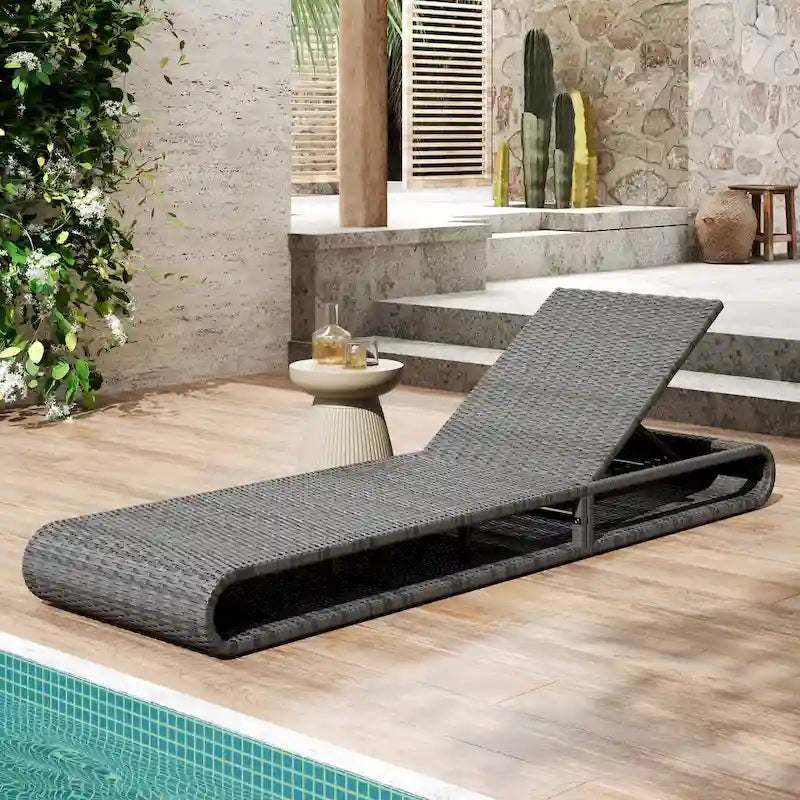 Christopher Knight Home- Silas Sdraio Prendisole da Esterno in Rattan Sintetico
