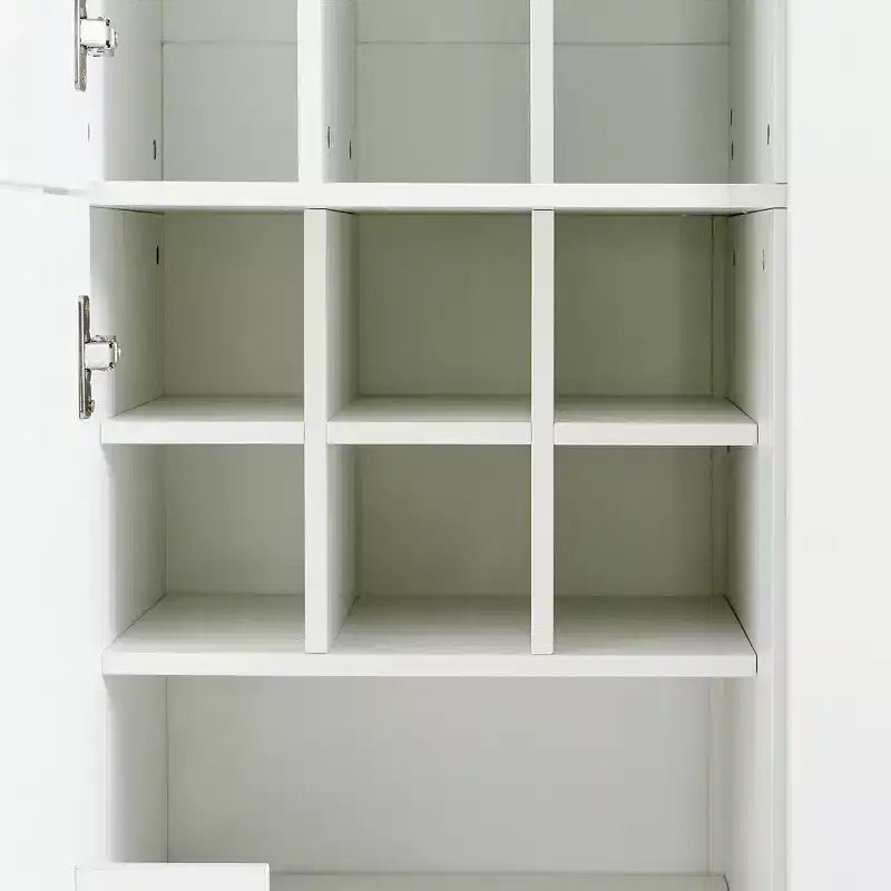 Whisen Dispensa da Cucina Autoportante 71''H, Grande Armadio Contenitore per Sala da Pranzo Credenze con 6 Ante, Ripiani Regolabili