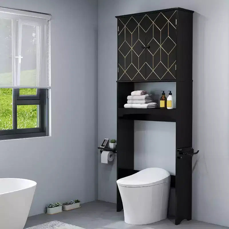 Mobiletto salvaspazio da bagno da posizionare sopra il WC