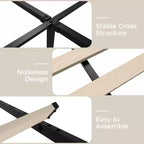 CuisinSmart - Struttura letto in velluto a coste con testiera, struttura letto imbottita con piattaforma con 4 cassetti portaoggetti e supporto a doghe in legno