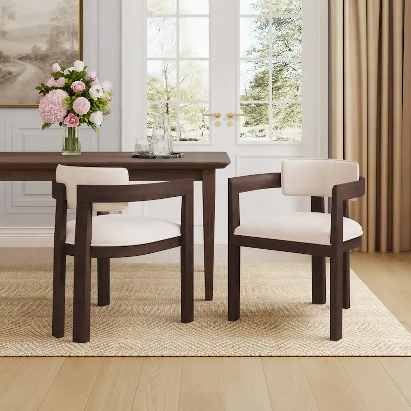 Sedia da pranzo moderna e sofisticata Conrad con braccioli di Christopher Knight Home