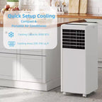Condizionatore portatile da 8.000 BTU - 3 in 1 Raffreddamento, Deumidificatore e Ventilatore per 32 mq con Modalità Notte e 1 Anno di Garanzia