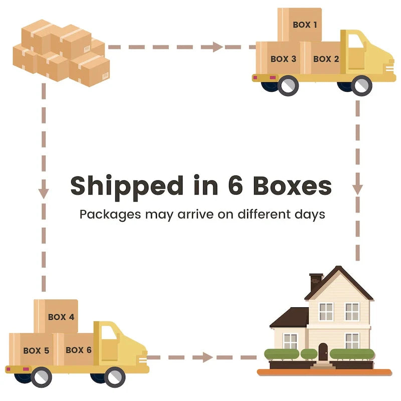 Set di mobili da esterno XIZZI a 9 pezzi per patio con sedie girevoli