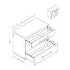 Hangups Mobile base a 3 cassetti - Prepac