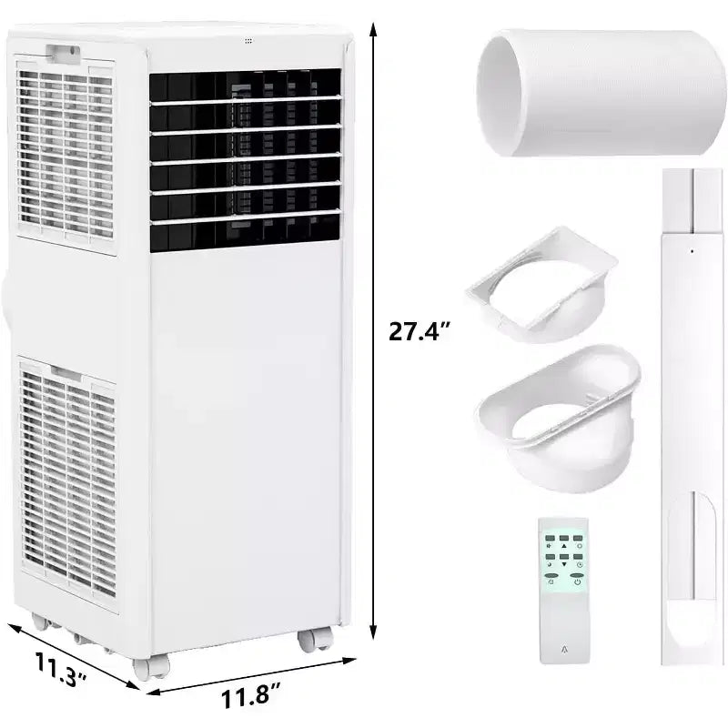 Condizionatore portatile da 8.000 BTU - 3 in 1 Raffreddamento, Deumidificatore e Ventilatore per 32 mq con Modalità Notte e 1 Anno di Garanzia