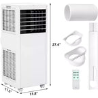 Condizionatore portatile da 8.000 BTU - 3 in 1 Raffreddamento, Deumidificatore e Ventilatore per 32 mq con Modalità Notte e 1 Anno di Garanzia