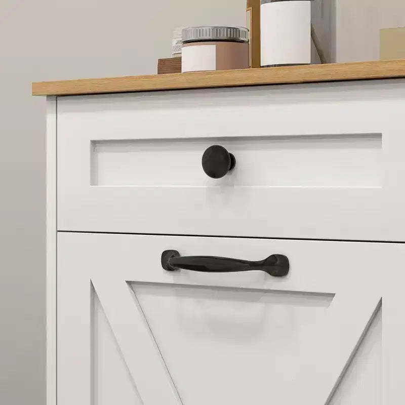 HOMCOM Mobile Lavanderia Inclinabile Contenitore Bagno con 2 Cesti Rimovibili e 2 Cassetti