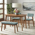 Set da pranzo 4 pezzi in legno massello Nettie Simple Living