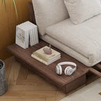JASIWAY Divano Moderno in Legno Massello Rivestito in Cotone Lino