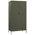 vidaXL Armadio Verde Oliva 90x50x180 cm Acciaio