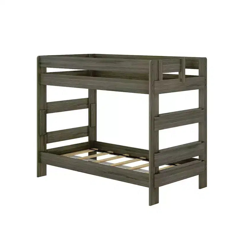 Letto a castello in legno massello stile rustico Plank+Beam per adulti (due letti singoli)